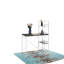 Bureau réversible en bois Smart Workstation blanc / brun