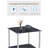 Choua Glass Top End Table
