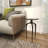 Carolan Glass Cross Legs End Table-1504719208