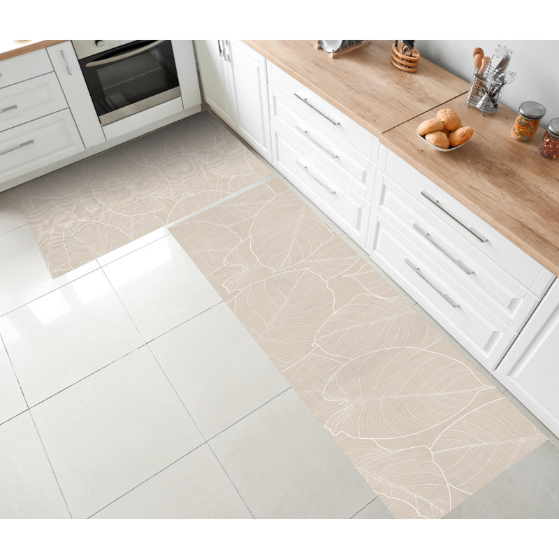 Amaurie Vinyl Machine Printed 80cm X 300cm Area Rug