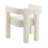 Aruna Solid Boucle Dining Arm Chair-422154689