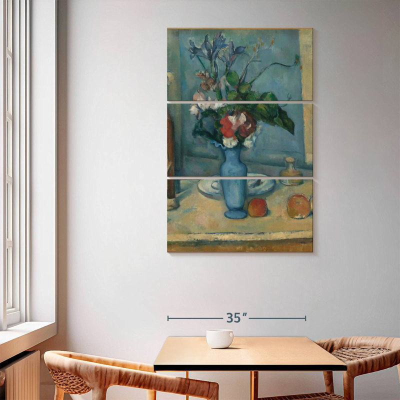Harnek le vase bleu, H 65 po x l 42 po