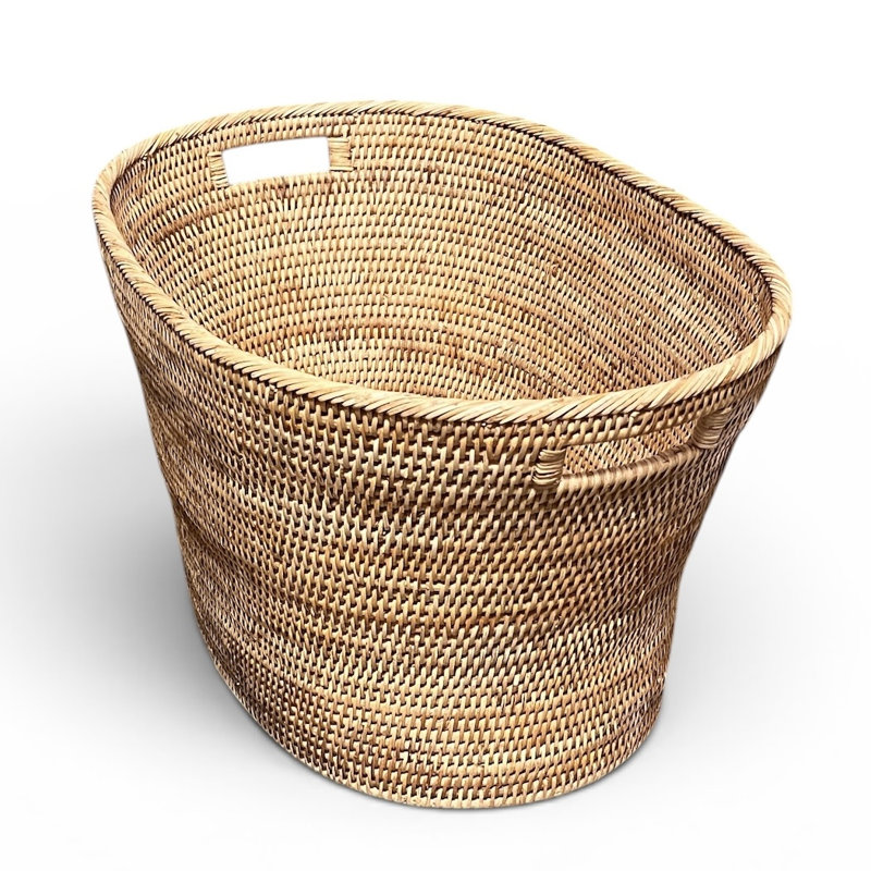 Oval Family Basket, Natural Matte