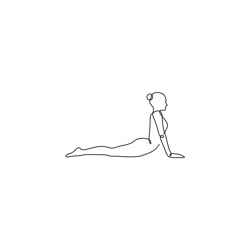 " Yoga Cobra " by Dane Khy, 18" H x 12" W x 1.5" D