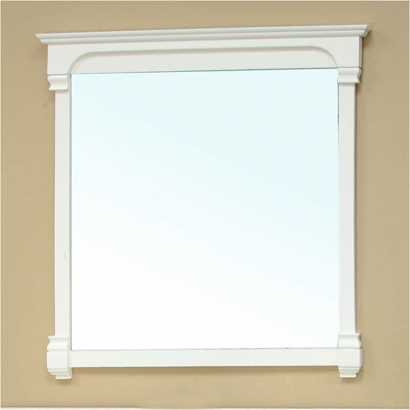 Olivia Rectangle Mirror, White