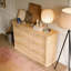 Commode de 52 po de largeur pour chambre à coucher moderne, commode à profil courbé-1493016806