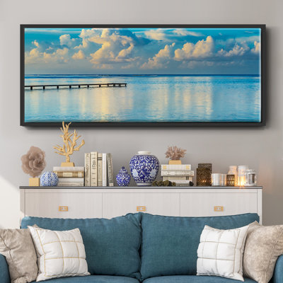 Sunrise Dock - Toile encadrée