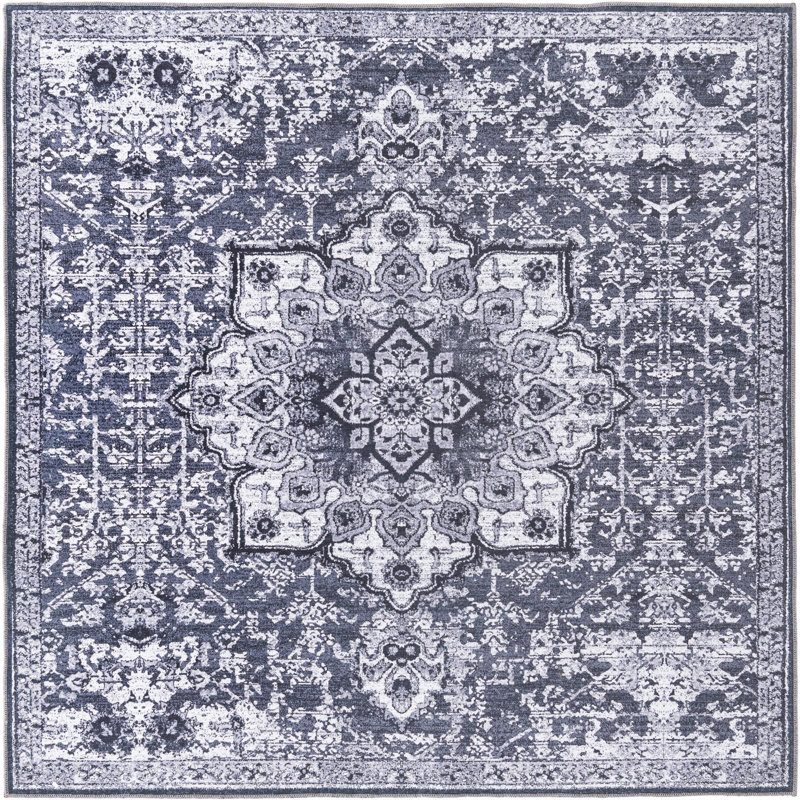 Abbie-J Moroccan Indoor Rug, Square 7'3" x 7'3"