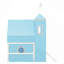 Lit mezzanine avec tente et tour Blue Slide
