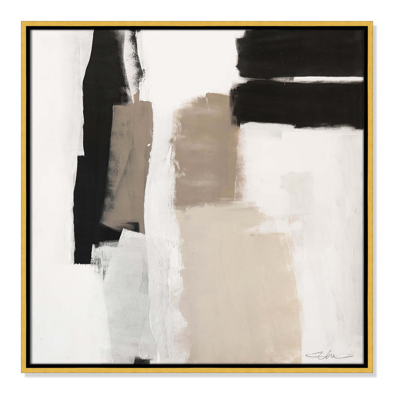Earth Scapes II-A Print by Casa Fine Arts, Gold Floater Framed, 25.5" H x 25.5" W x 2" D