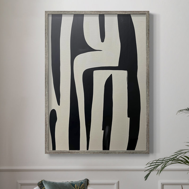ABSTRACT Series DCL III, reproduction encadrée - bois massif, H 11 po x l 9 po