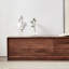 Light luxury living room solid wood TV cabinet-107856874