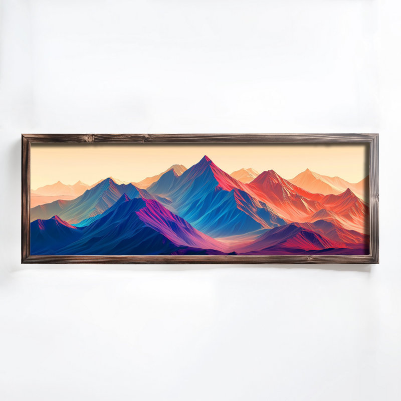 Elegant Decorative Framed MDF Painting, 15.7 x 47.2 x 0.1 inches | 100% MDF with 3 mm Thickness, 100% Pine Wood Frame | UV Printed Artwork for Home Decor, Living Room, Office, Modern Aesthetic