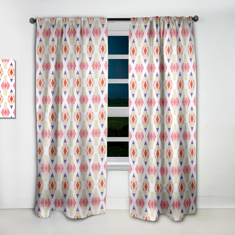 Rideau en lin / polyester Heracleitus, L 52 po x L 108 po