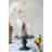 Set of 3 Realistic Polyresin Macaw Figurines, Multi-Colored Tropical Bird Statuettes, Exotic Animal Sculptures, for Tabletop, Shelf, or Mantel, 4” x 3” x 7”