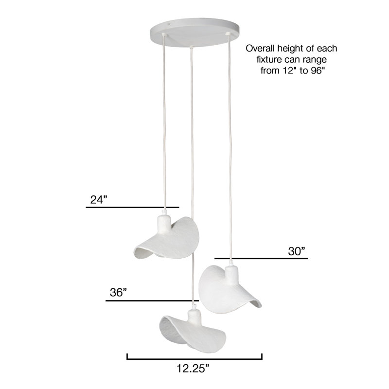 Slope Chandelier, 3-Light