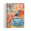 Pause-café avec oiseaux et fleurs - Affiche murale contemporaine-1505418773