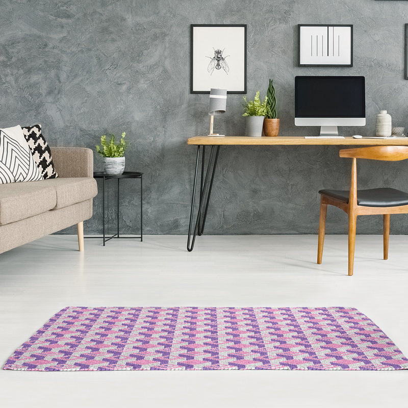 Chenille Geometric Indoor Rug, Rectangle 3' x 5'