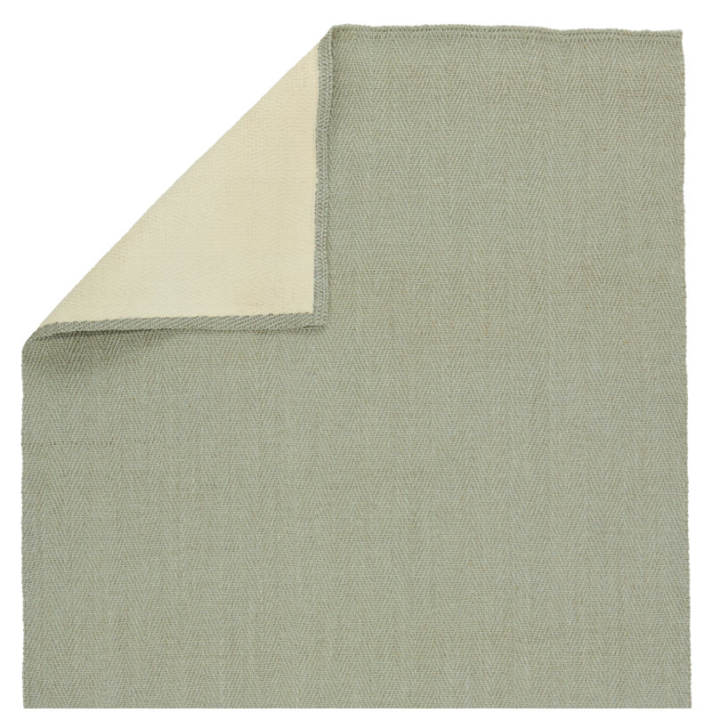 Jute / Sisal Area Rug in Green, Rectangle 4' x 6'