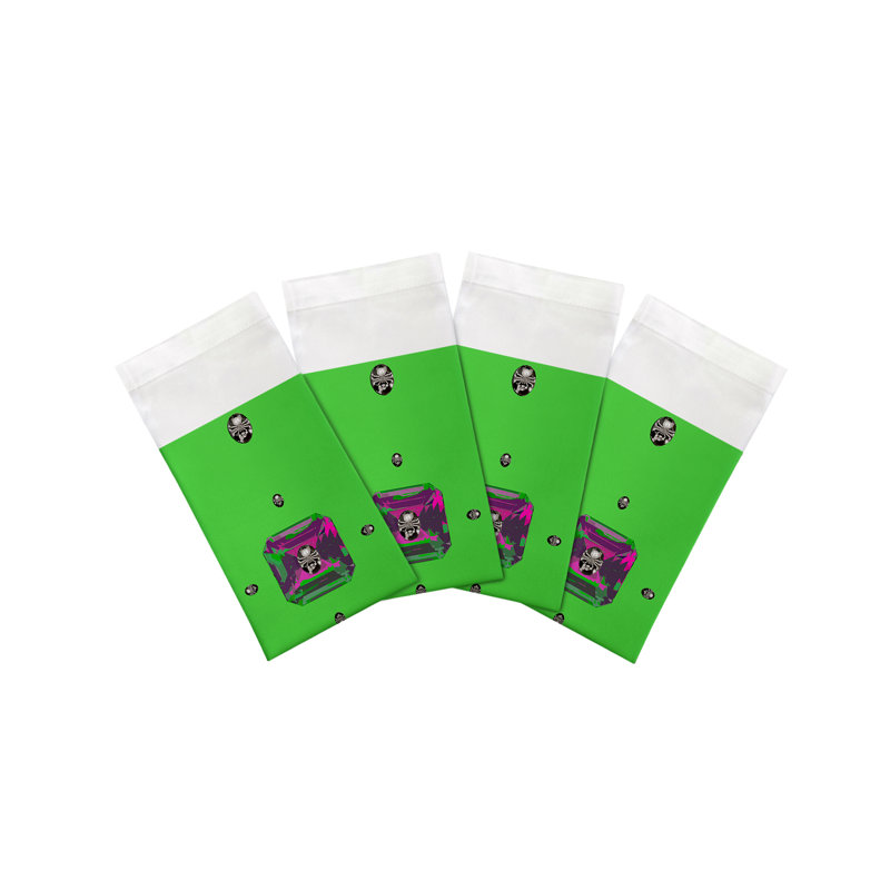 Asscher Cotton Sateen Dinner Napkins, Acid Green
