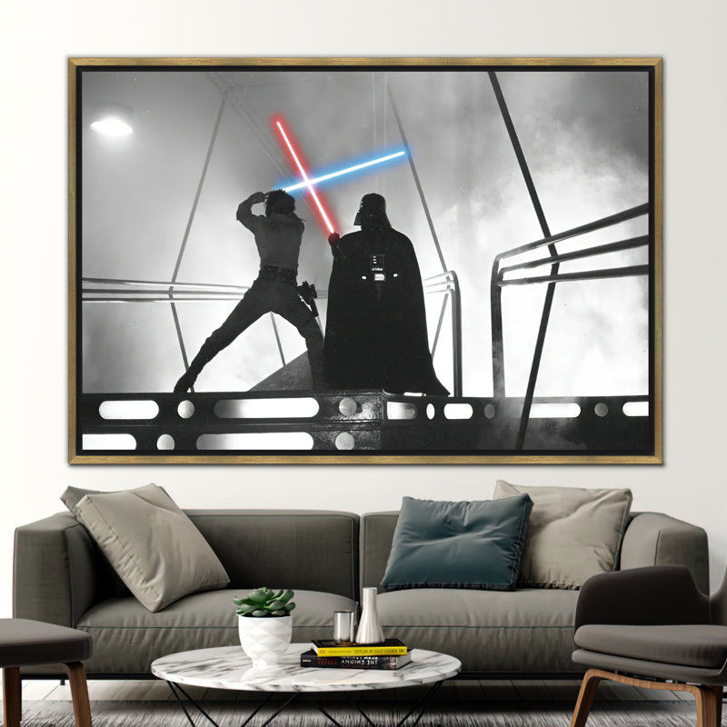 Print on Canvas, Framed Print without Mat, Gold, 20 cm H x 30 cm W