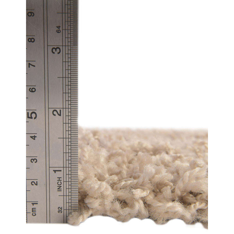 Tapis taupe pour l'intérieur uniquement Santoya, Carré 5 pi 3 po