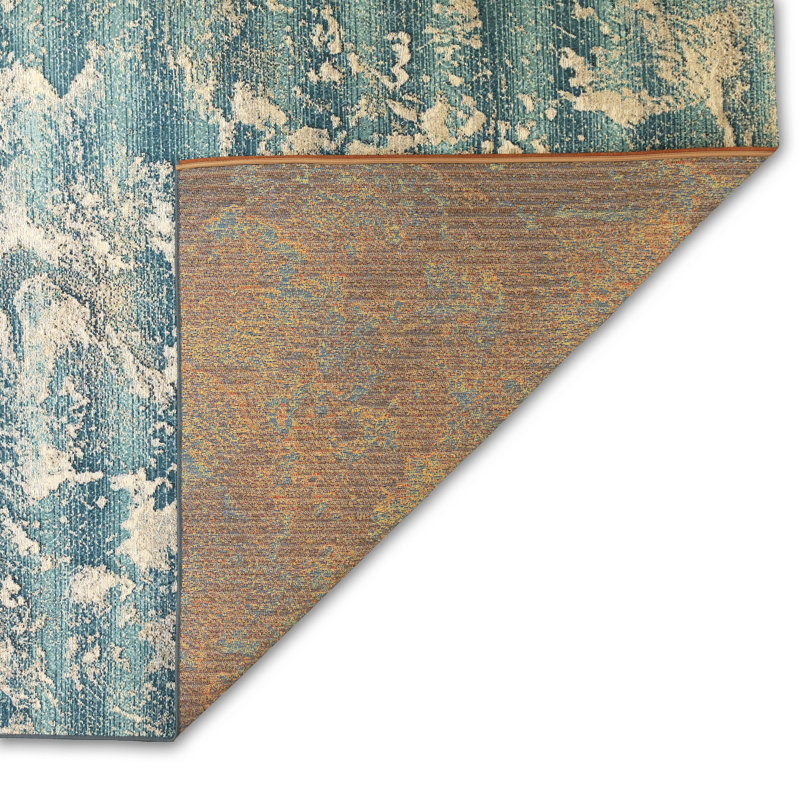 Angenette Abstract Indoor / Outdoor Rug, Rectangle 6'6" x 9'4"