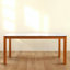 Table de ferme en bois Elliot avec plateau en marbre, naturel et blanc-180886075