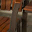 Chaise berçante en métal Allerton