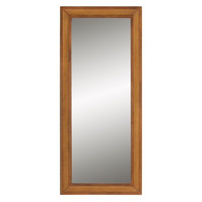 Aliaksei Solid Wood Rectangle Wall Mirror