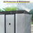 8Ft X 6Ft Outdoor Metal Storage With Lockable Sliding Doors And Transparent Plate For Garden, Lawn  (White And Black)-123950913-123950914
