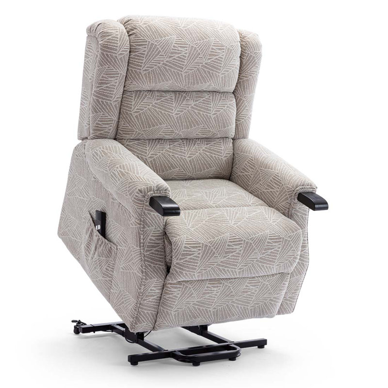 Evola 83cm Wide Lift Assist Standard Recliner, Cream