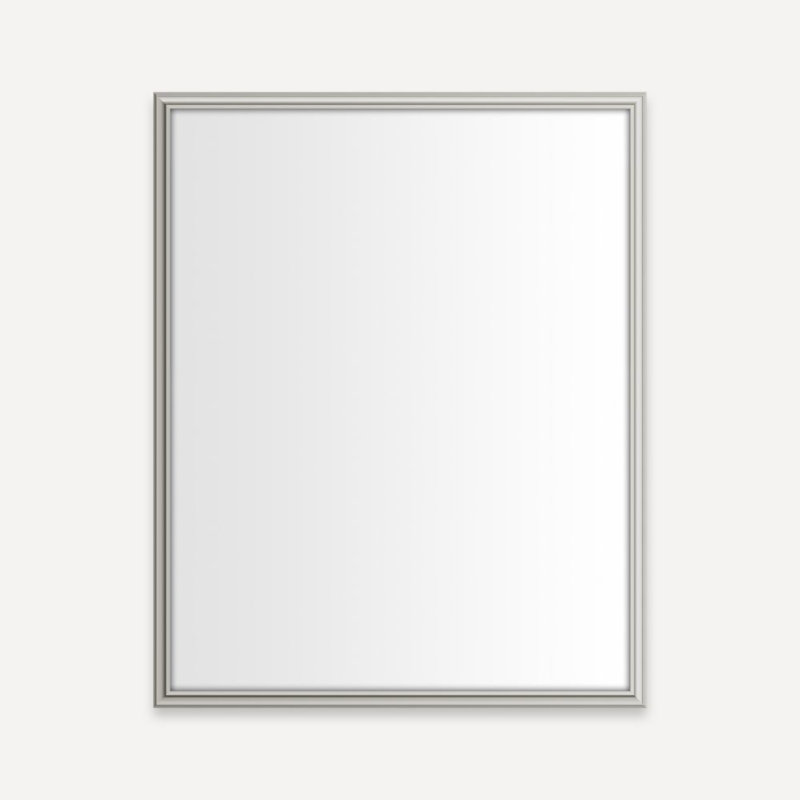 Miroir de salle de bain Main Line, H 40 po x l 24 po x P 1,63 po, Nickel brossé