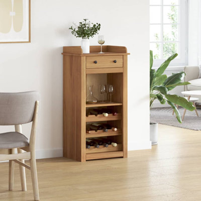 Channahon 57 cm Steel Mini Bar Cabinet
