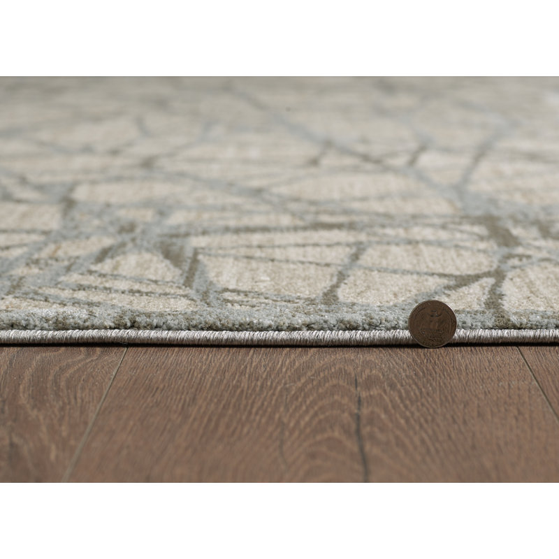 Peyton Abstract Machine Woven Performance Area Rug - Beige - 3'3" x 5'3", 3'3" x 5'3"