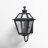 Agarwal 14.75 in. H 1-Light Textured Black Transitional Outdoor Wall Sconce made of Durable Steel, Clear Glass Shade, LED Compatible, Use for Exterior Porch Patio Front Door or Garage