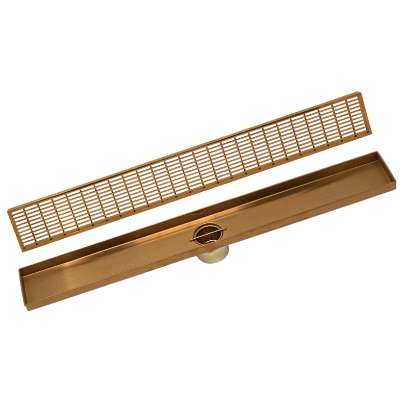3.19'' W Linear Grid, Rose Gold