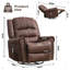 Fauteuil à bascule massant, inclinable et berçant pour adultes-1094025159