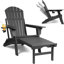 Chaise Adirondack avec repose-pieds Azur-1181376365