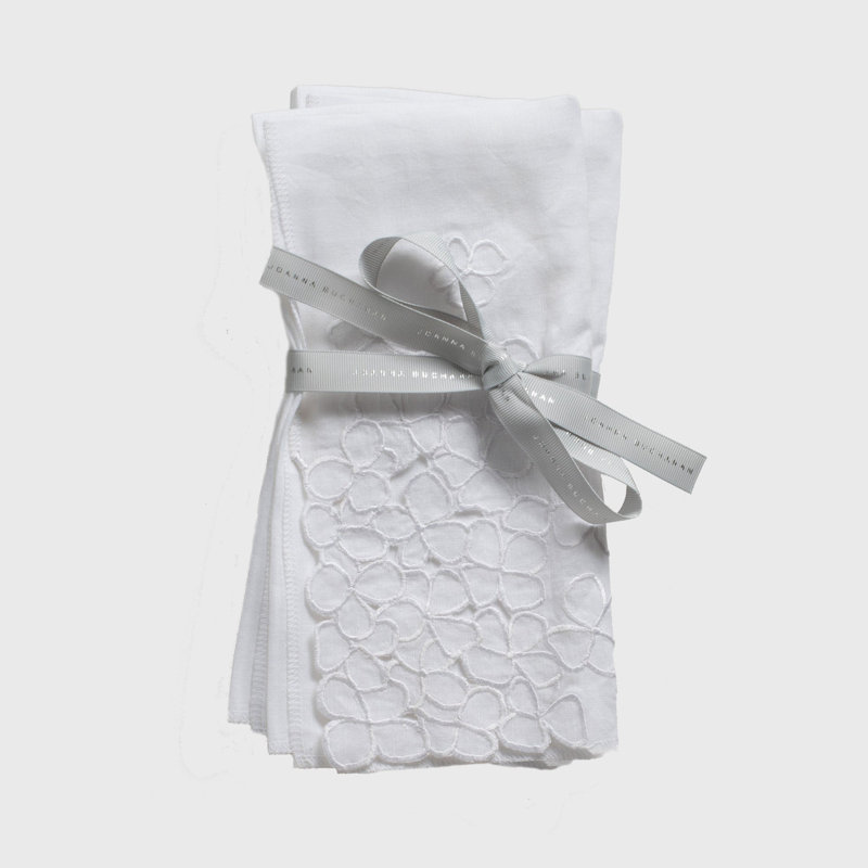 Linen Square Napkins, White