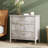 Single 3-Drawer American Style Cabinet with Embossed Drawer Panels