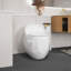 Toilette 1 pièce en céramique à finition simple blanc brillant avec siège à fermeture douce 1,28 GPF