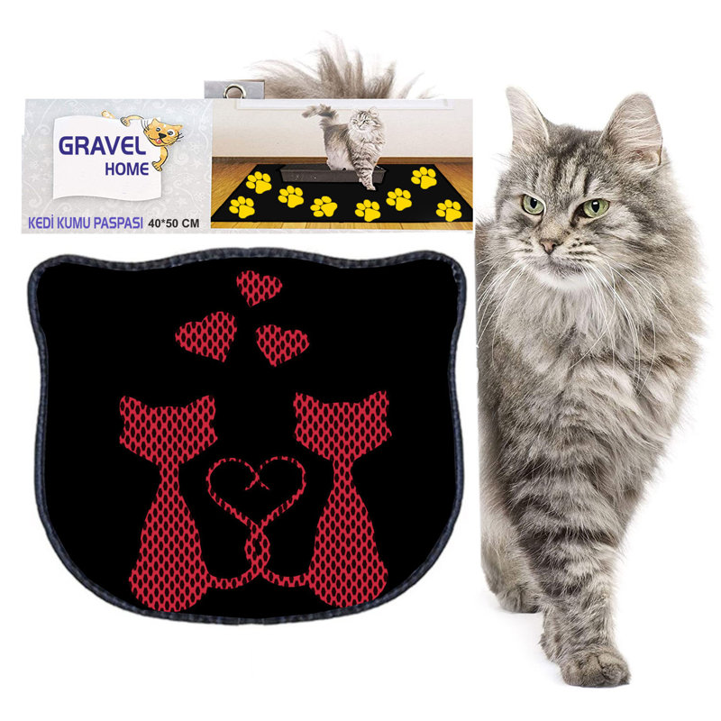 Durable Cat Litter Mat, 15.7 x 19.7 inches | 50% PVC / 50% Polyester, Machine Washable & Vacuum Friendly | Perfect for Easy Cleanup, Non-Slip Design to Keep Your Home Clean & Fresh, Ideal for Pet Owners