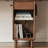 Nut-brown Rectangular Solid Wood with 1 drawers desk-1948141209