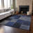 Premium Machine Washable Prisco Navy Rug-1884056456