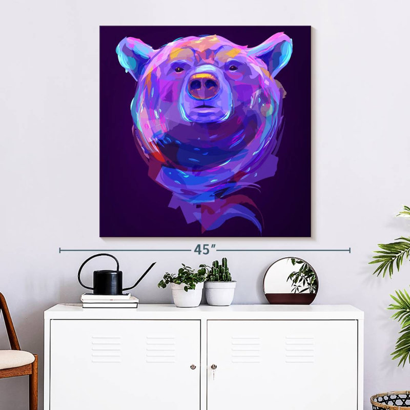 Brampt Colorful Bear, 33" H x 33" W