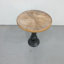 Table de bout en bois rétro, table basse décorative avec pieds en métal, conception compacte et stable pour les petits espaces