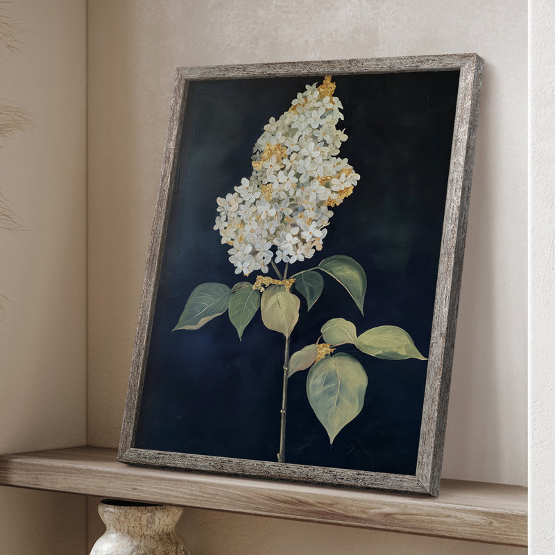 «FLORAL Series CLxxvi», reproduction encadrée - bois massif, H 15 po x l 12 po