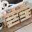 31.5" W  Rattan Drawers Dresser, Chest of 3 Drawers, Natural Wood Color, for Bedroom, Hallway, Living Room（Set of 2）