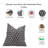 Fbdivine Handcrafted Block Print Cushion Cover Modern Floral Cotton Decorative Pillow- Tulsi Buti-97419496